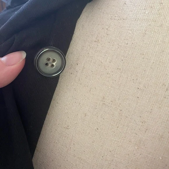 Sinclaire 10 Elegant Black Bow Trench Coat - Picture 7 of 10